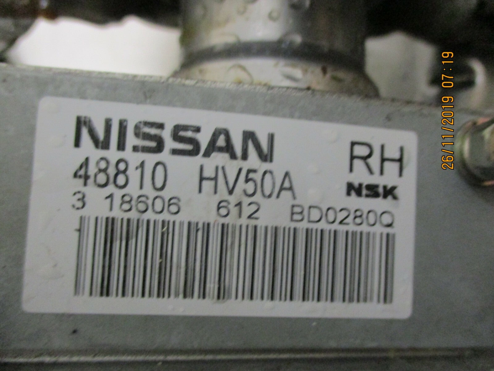 NISSAN QASHQAI J11 2018 ELECTRIC POWER STEERING COLUMN PUMP MOTOR 48810HV50A