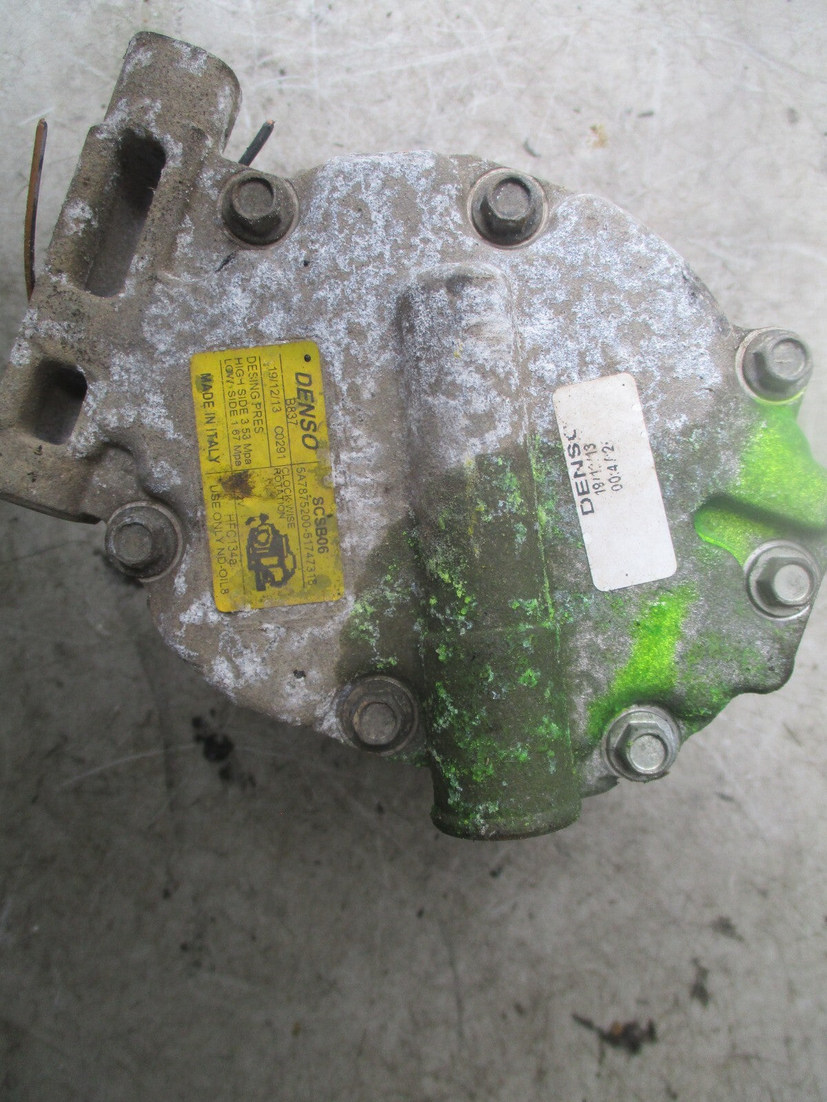 FIAT PANDA 2014 AIR CONDITIONING PUMP 5A7875200