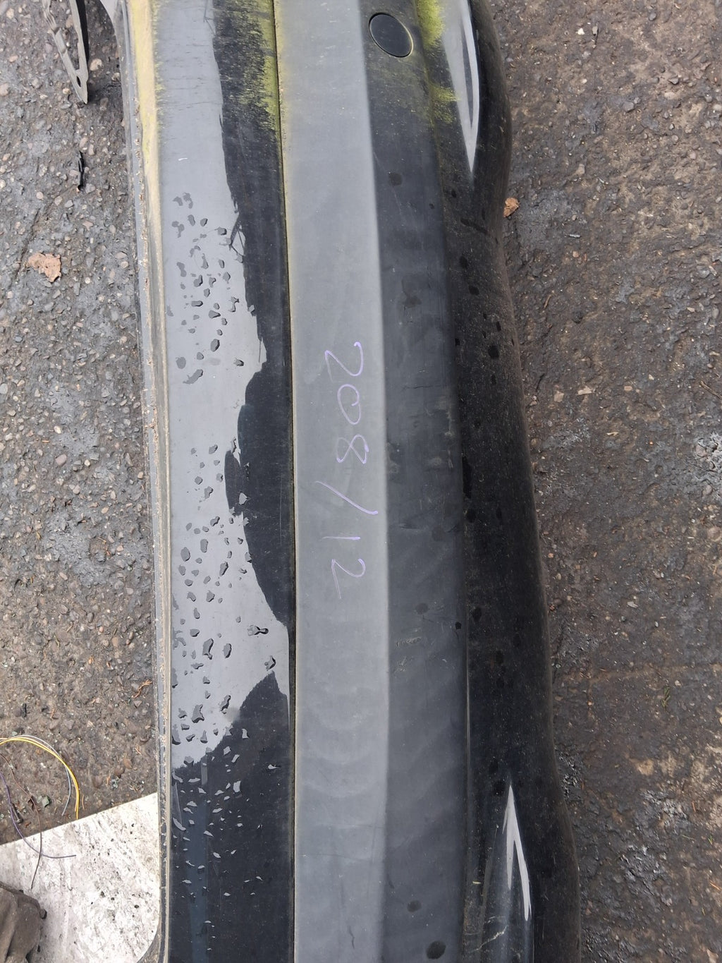 2012 PEUGEOT 207 COMPLETE REAR BUMPER BLACK