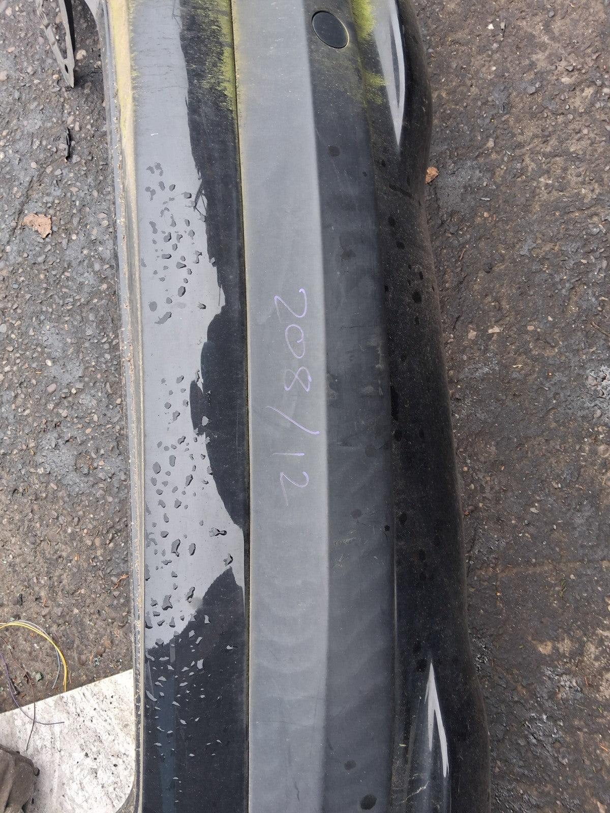 2012 PEUGEOT 207 COMPLETE REAR BUMPER BLACK