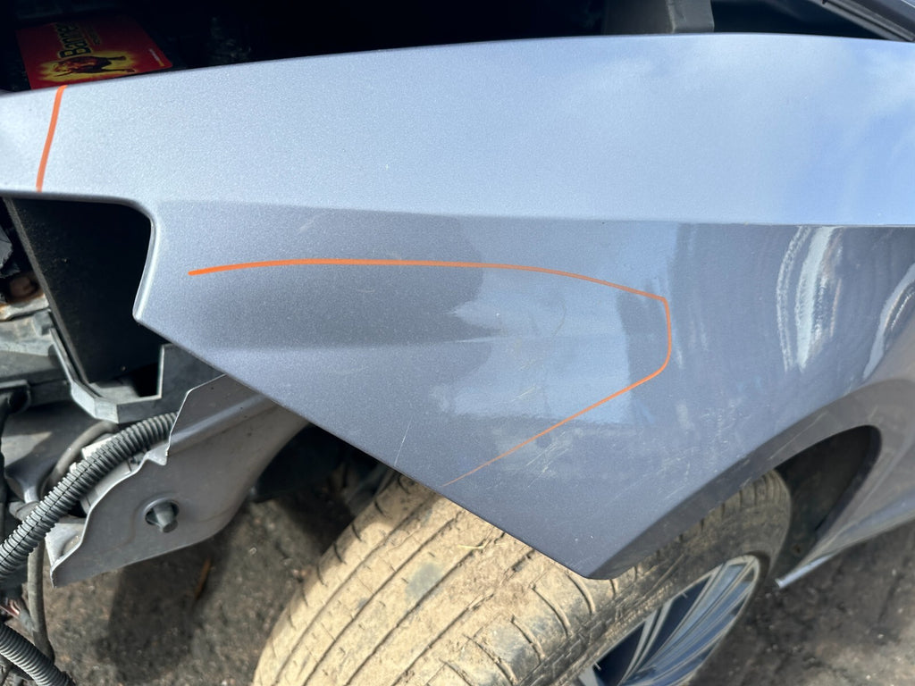 2016 SEAT IBIZA MK4 6J NS PASSENGER SIDE WING PANEL LY7H AKOYA SILVER DENTS
