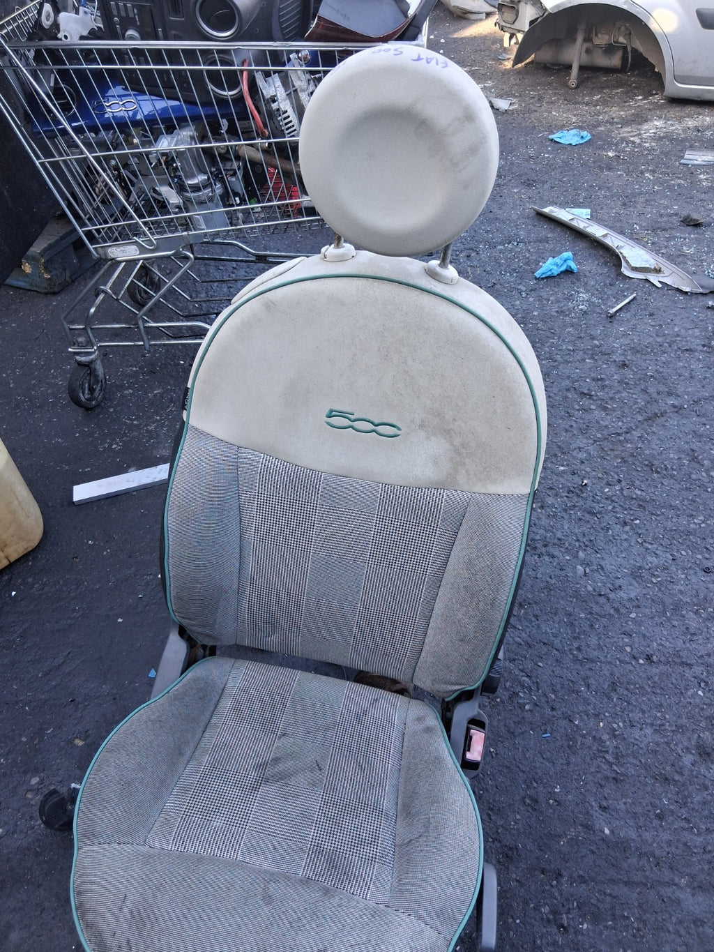 2015 FIAT 500 LOUNGE MK1 OSF DRIVER SIDE FRONT RIGHT COMPLETE SEAT