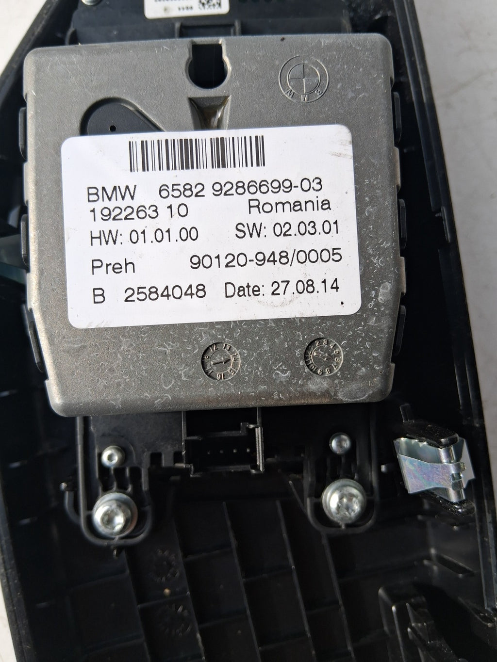 BMW 1SERIES F20 2015 MULTIFUNCTION SWITCH IDRIVE CONTROLLER & TRIM 6582928669903