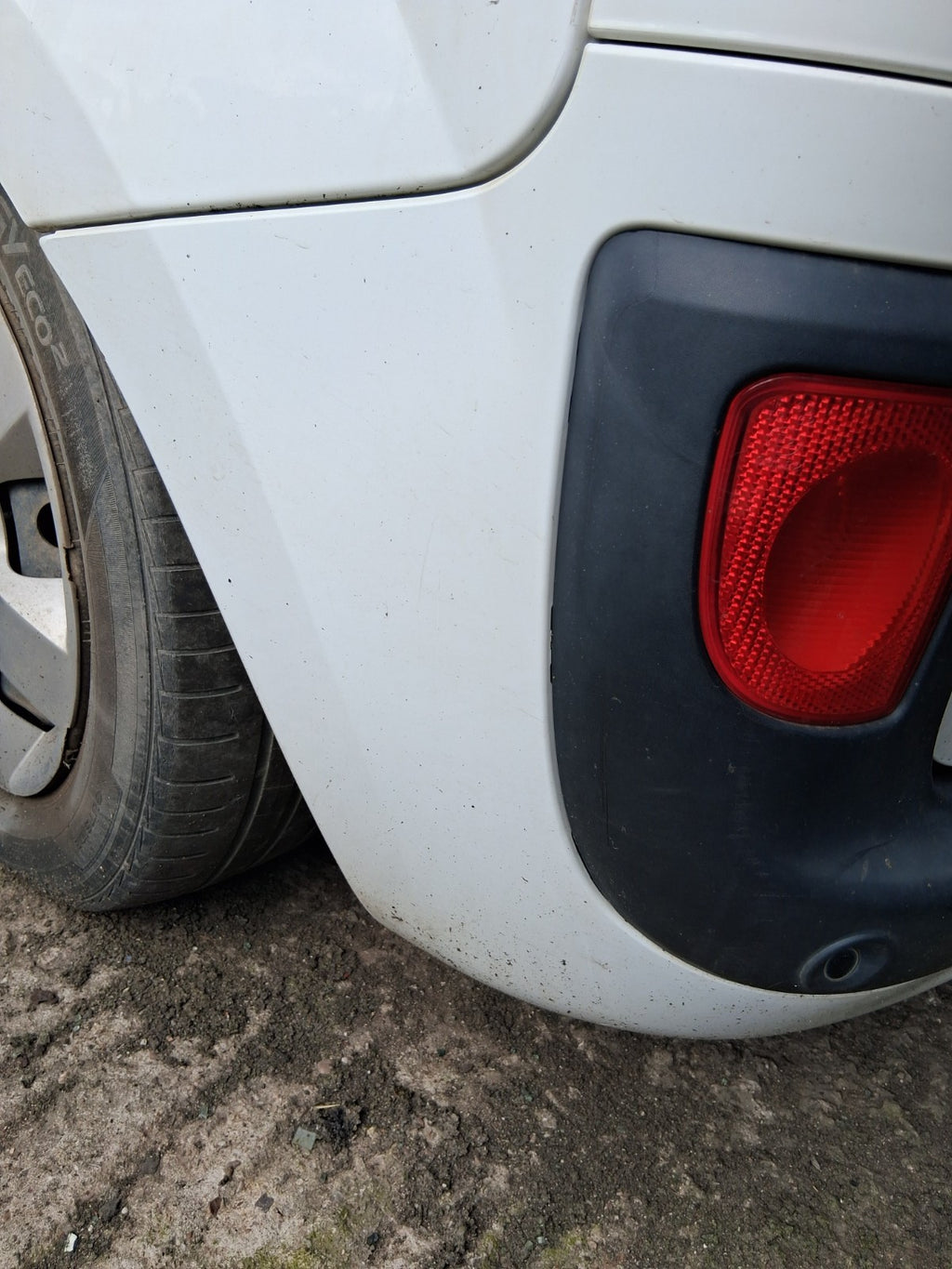 2020 RENAULT KANGOO MK2 FACELIFT COMPLETE REAR BUMPER WITHOUT TOW BAR