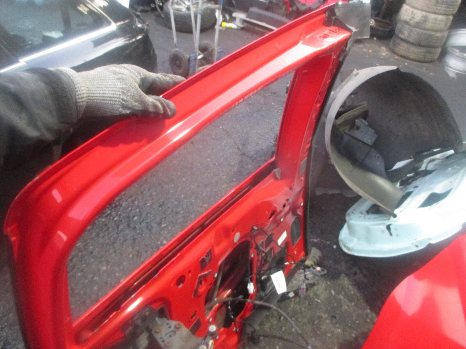 FORD B MAX 2013 NSR PASSENGER SIDE REAR DOOR RED RACE
