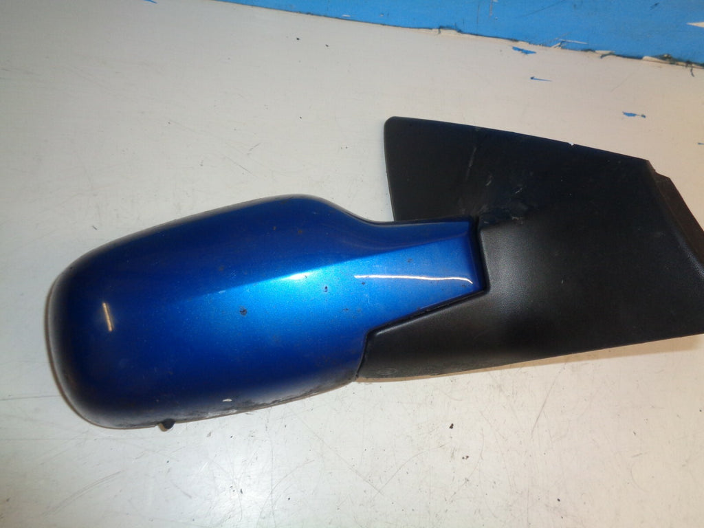 RENAULT MEGANE MK2 2007 OS DRIVER SIDE ELECTRIC WING MIRROR BLUE