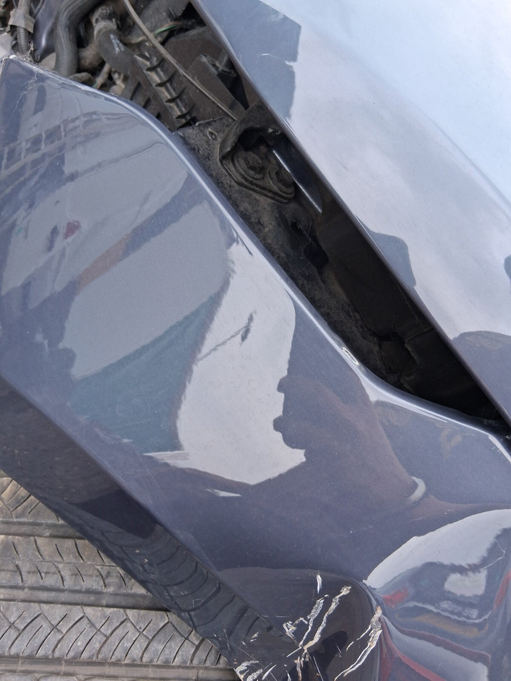 2024 RANGE ROVER VELAR P400e NSF PASSENGER WING DAMAGED VARESINE BLUE 1EH