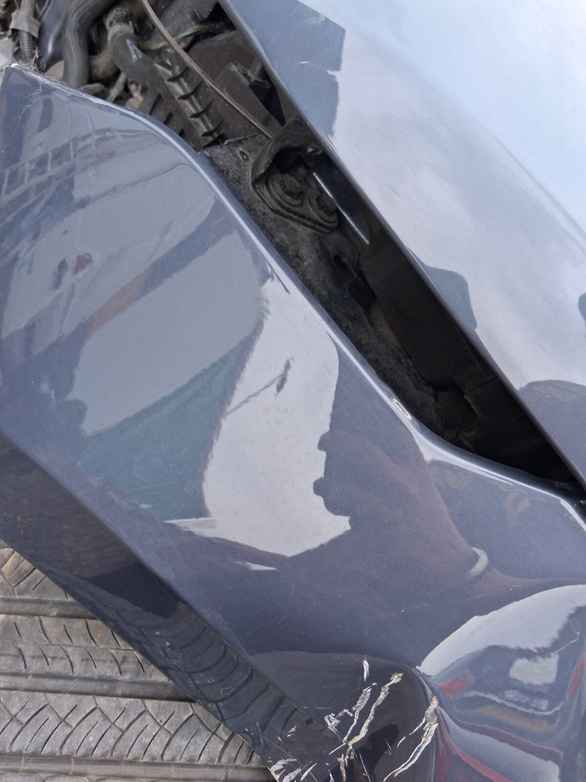 2024 RANGE ROVER VELAR P400e NSF PASSENGER WING DAMAGED VARESINE BLUE 1EH