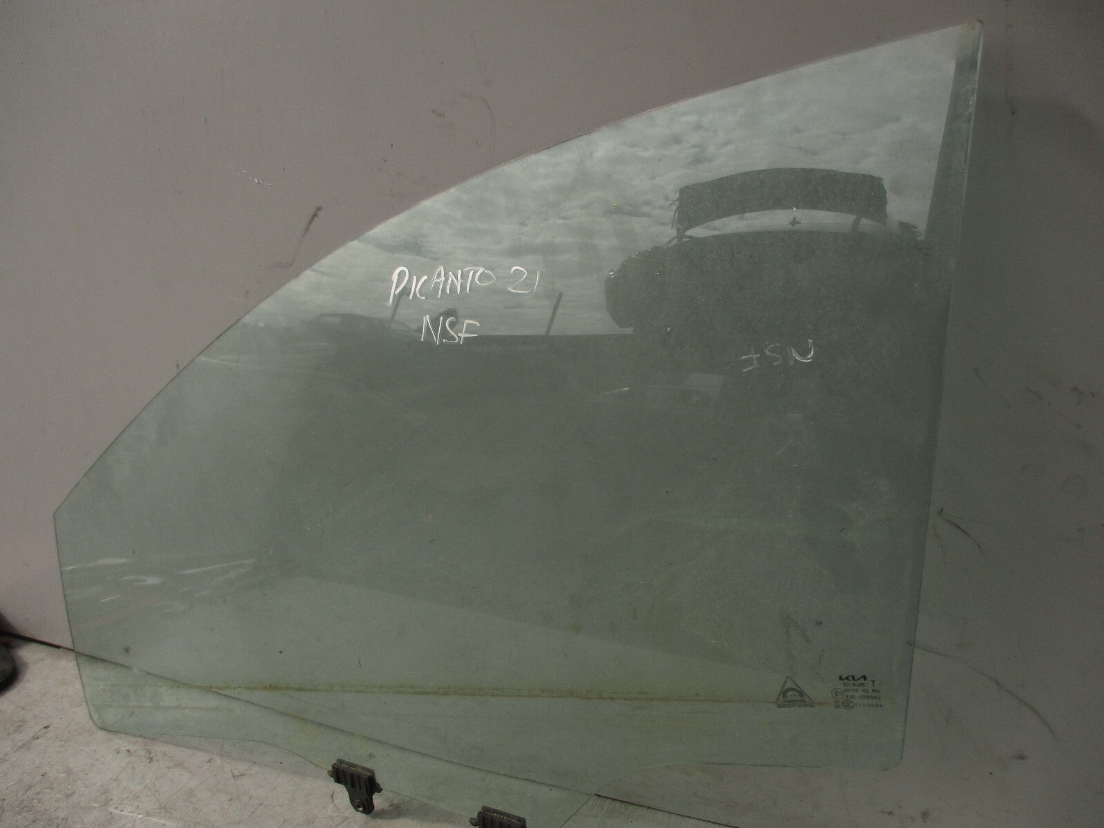 2021 KIA PICANTO MK3 NSF PASSENGER SIDE FRONT LEFT DOOR GLASS 43R016942