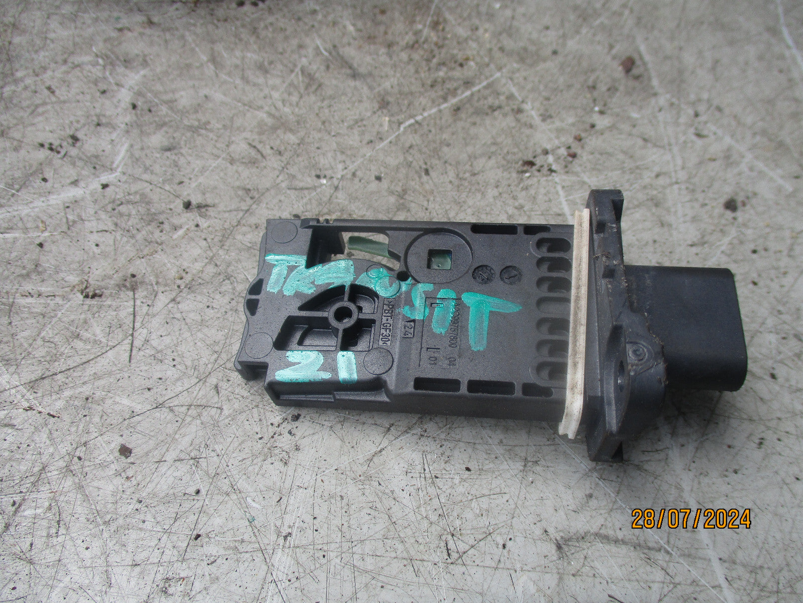 2021 FORD TRANSIT MK8 MASS AIR FLOW SENSOR JX6A12B579CA