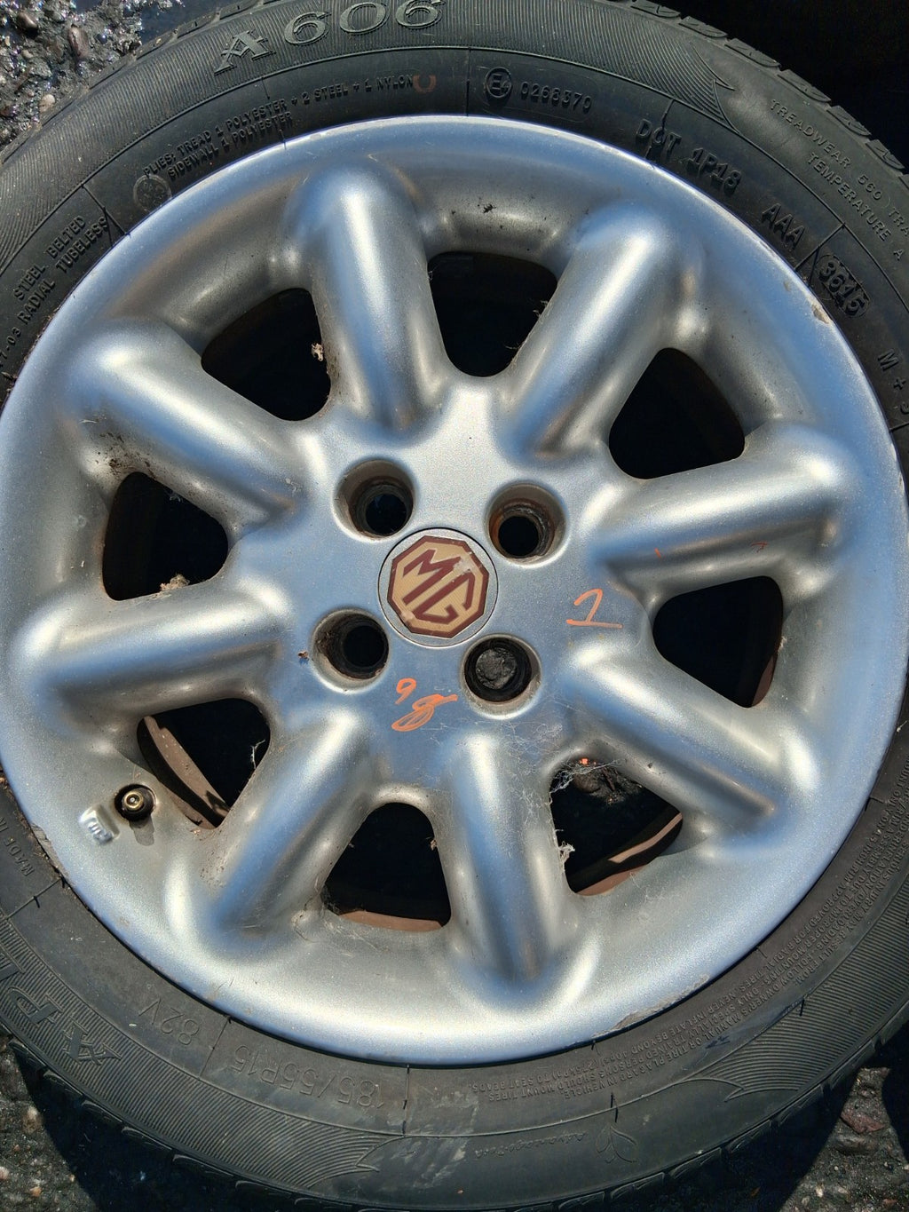 MG MGF 1996 MK1 15 INCH ALLOY WHEEL WITH TYRE 185/55R15