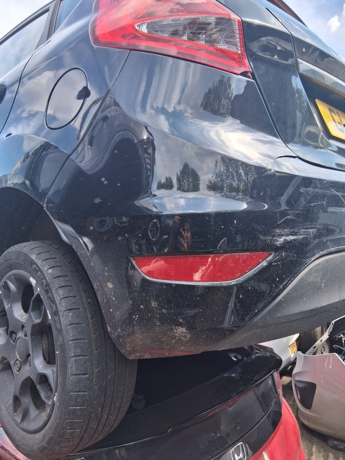 2012 FORD FIESTA ZETEC MK7 5 DOOR COMPLETE REAR BUMPER