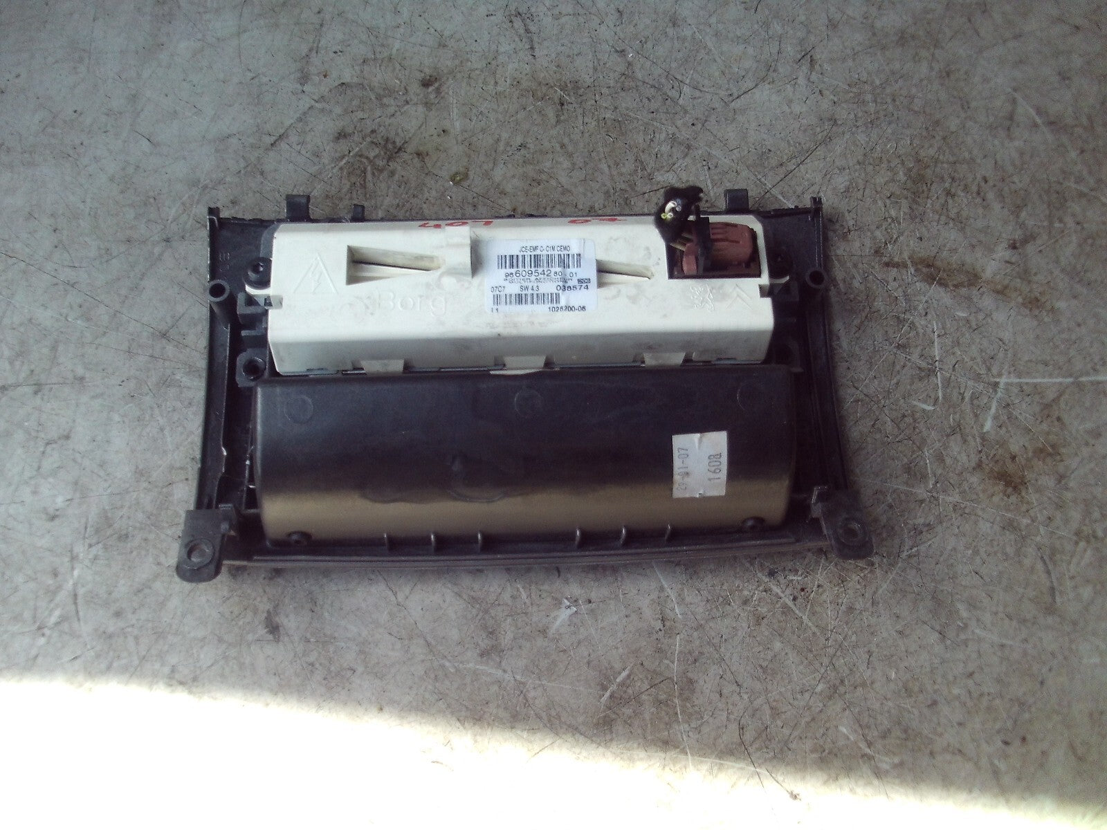 2007 PEUGEOT 407 DISPLAY UNIT 9660954280-01