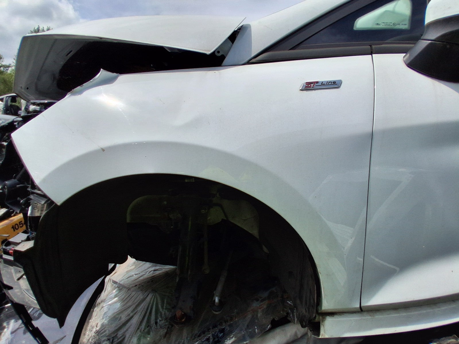2023 FORD FIESTA MK8 NSF PASSENGER SIDE FRONT LEFT WING PANEL WHITE