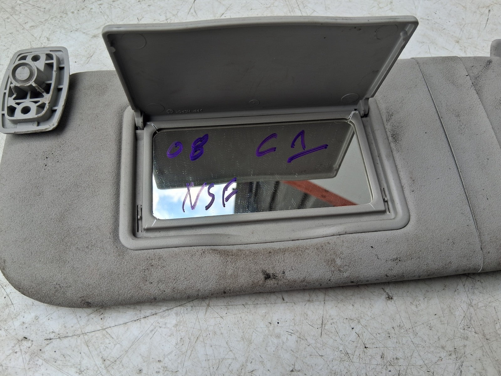 2008 CITROEN C1 MK1 NSF PASSENGER SIDE FRONT INTERIOR SUN VISOR SHADE