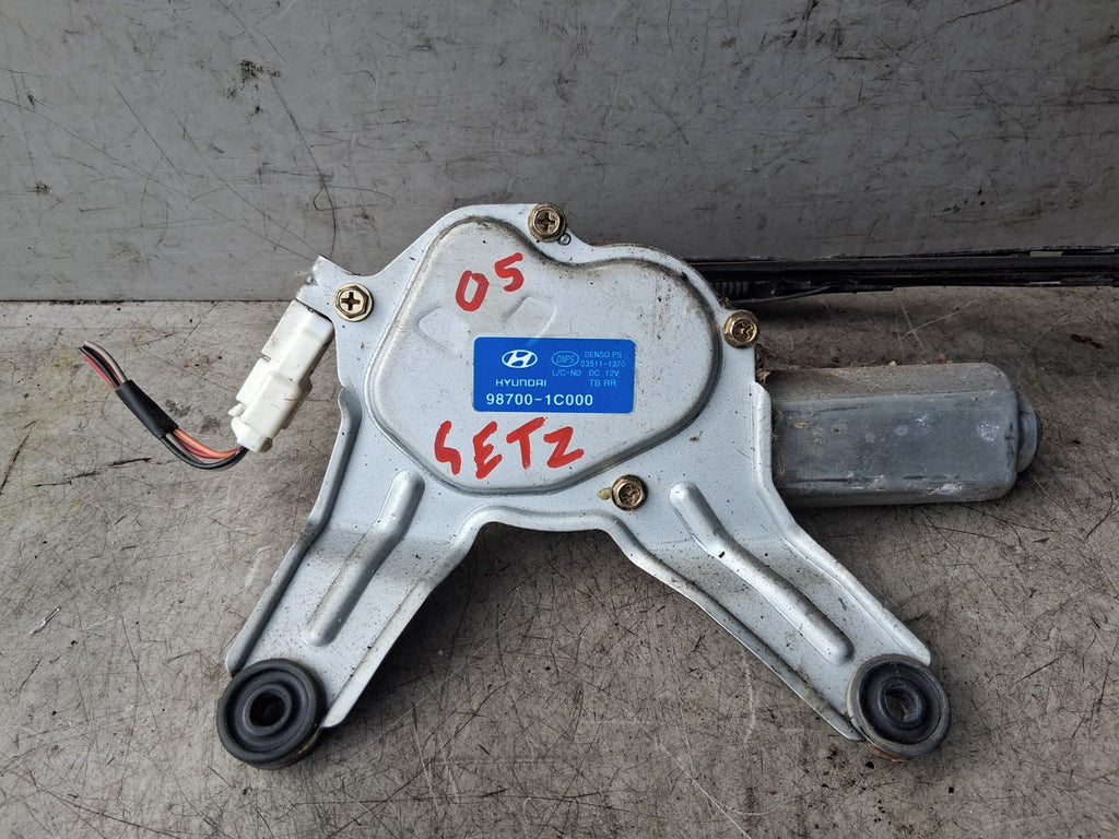 2005 HYUNDAI GETZ REAR TAILGATE BOOTLID SCREEN WIPER MOTOR 987001C000