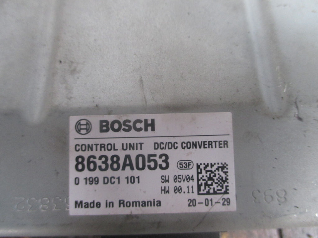 MITSUBISHI ASX 2015 VOLTAGE CONVERTER MODULE UNIT 8638A053