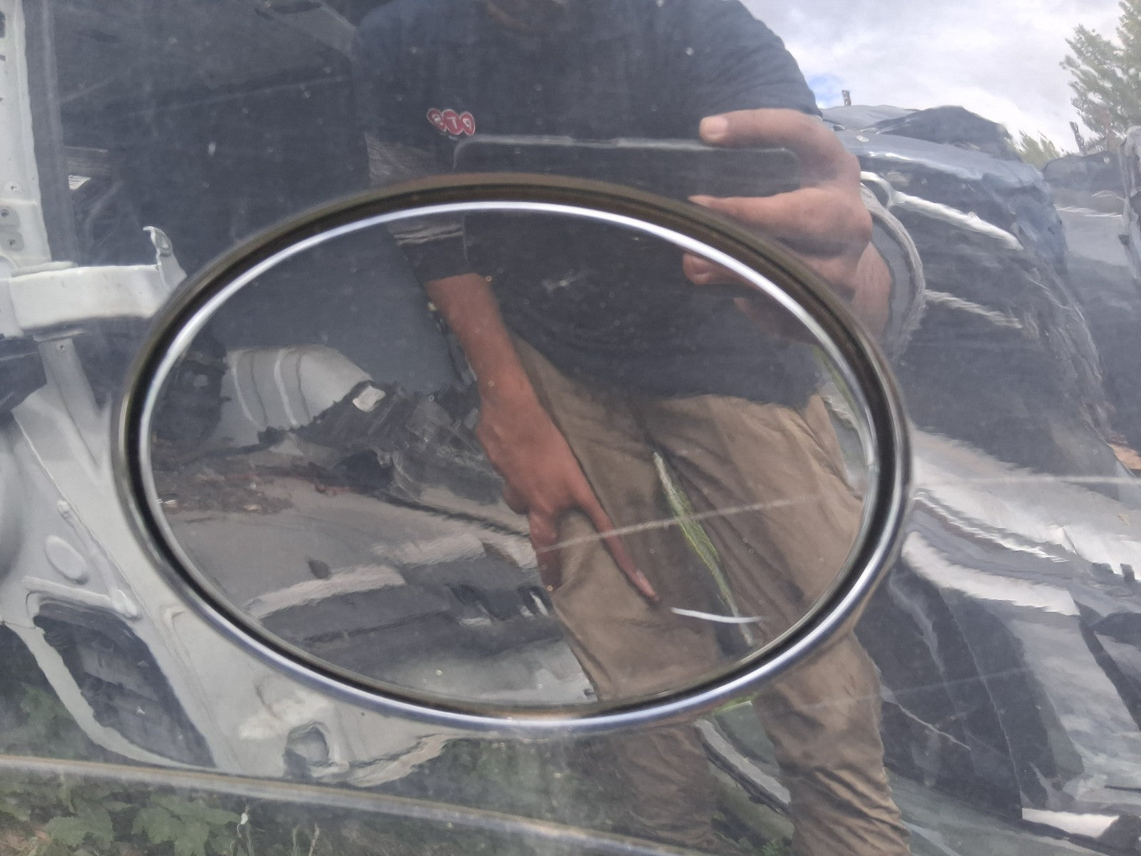 2012 JAGUAR XJ X351 FUEL FLAP LID COVER BLACK