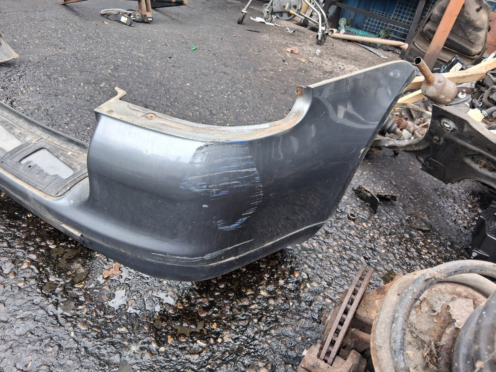 2003 PORSCHE CAYENNE MK1 REAR HATCHBACK BUMPER TITAN GREY D7Z