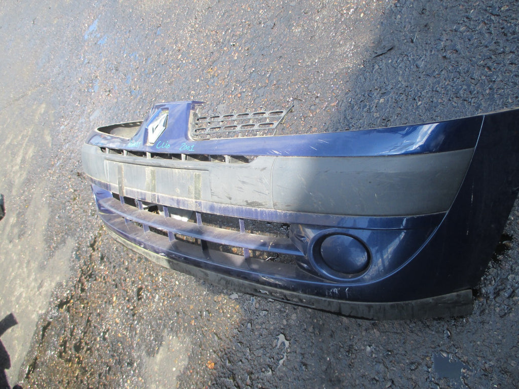 RENAULT CLIO MK2 2001 COMPLETE FRONT BUMPER BLUE