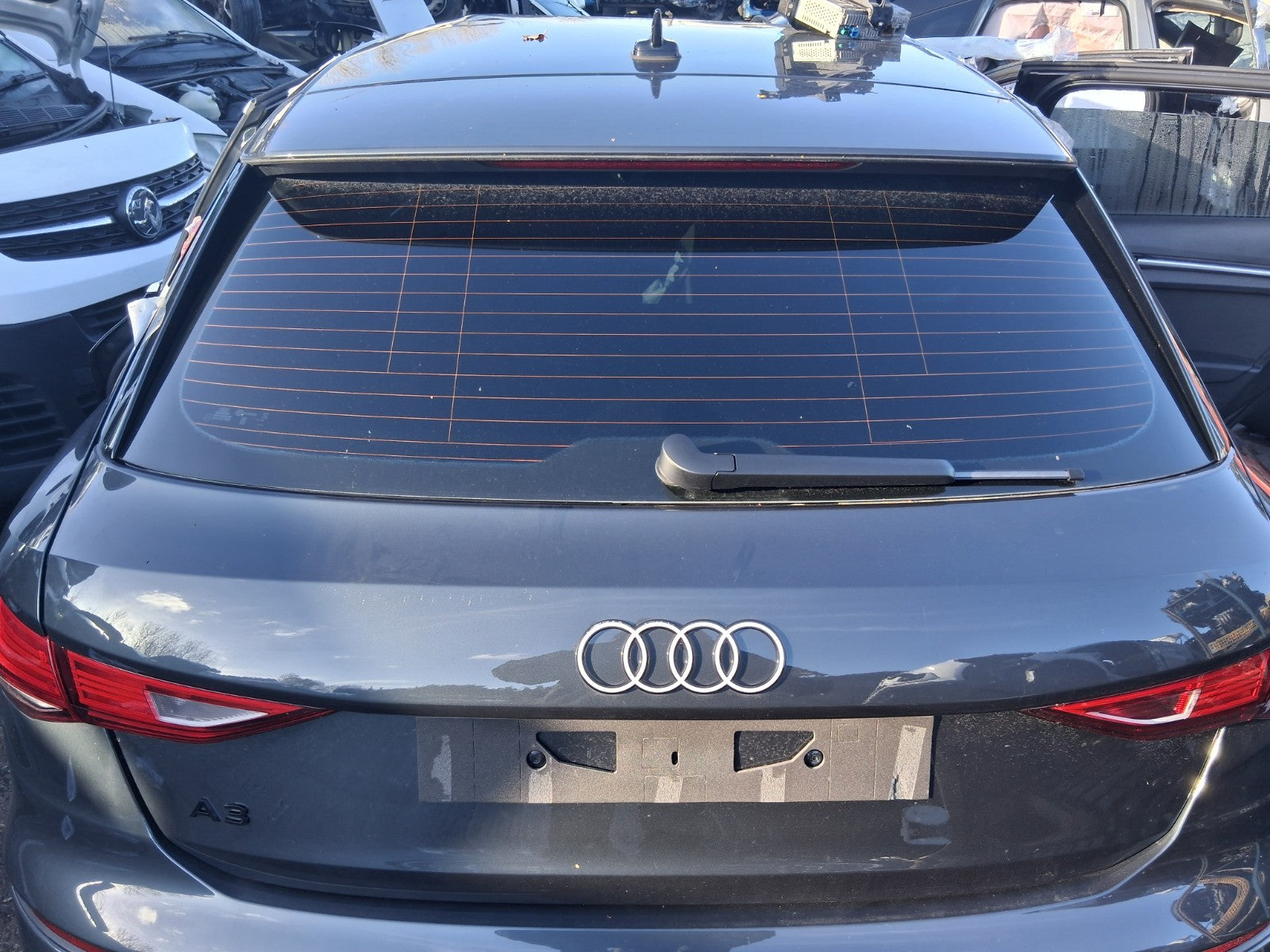 2025 AUDI A3 8Y HATCHBACK FACELIFT REAR BOOTLID TAILGATE BOOT BARE GREY LX7L