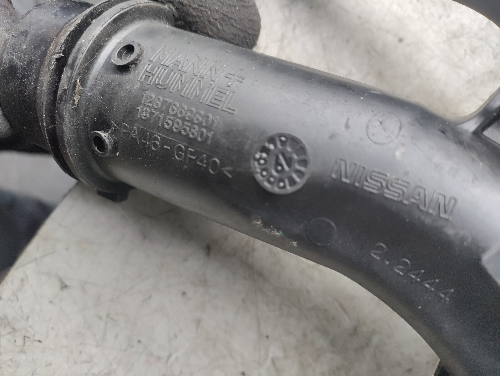2019 NISSAN MICRA K14 INTERCOOLER PIPE HOSE 1287669S01