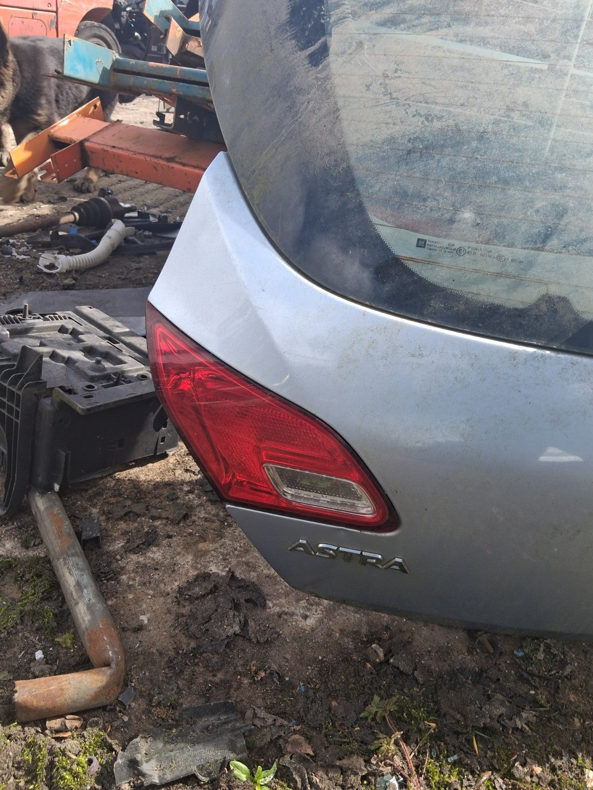 2013 VAUXHALL ASTRA J HATCHBACK REAR BARE TAILGATE BOOTLID GREY
