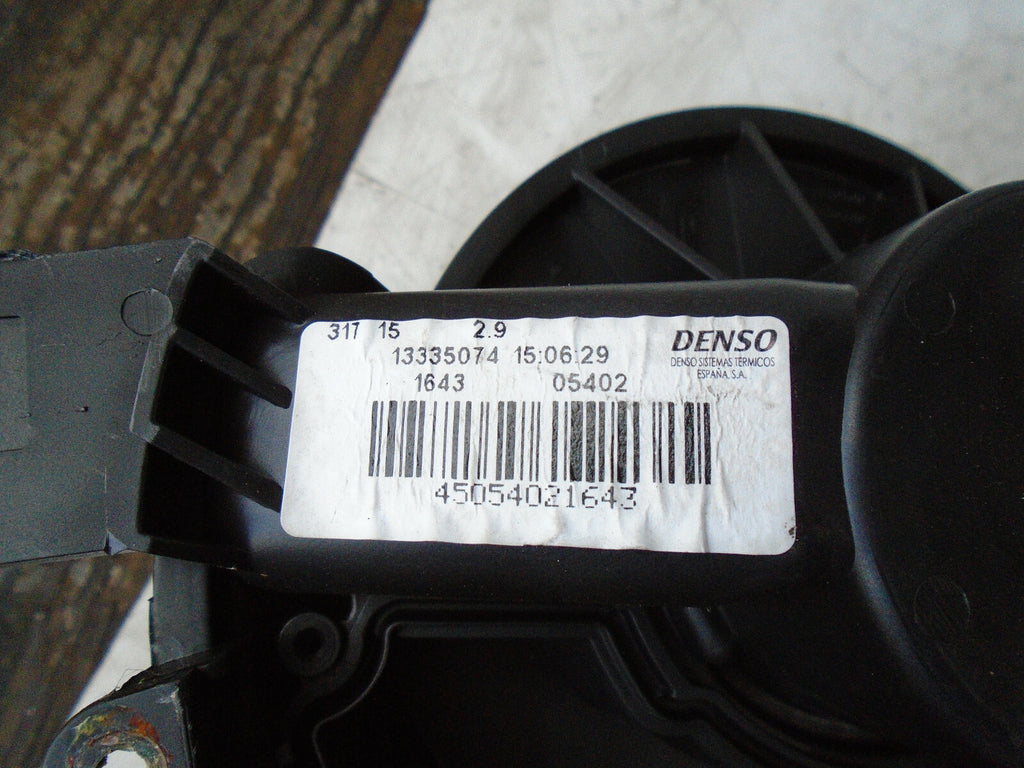 VAUXHALL CORSA E 2015 HEATER BLOWER MOTOR 13335074