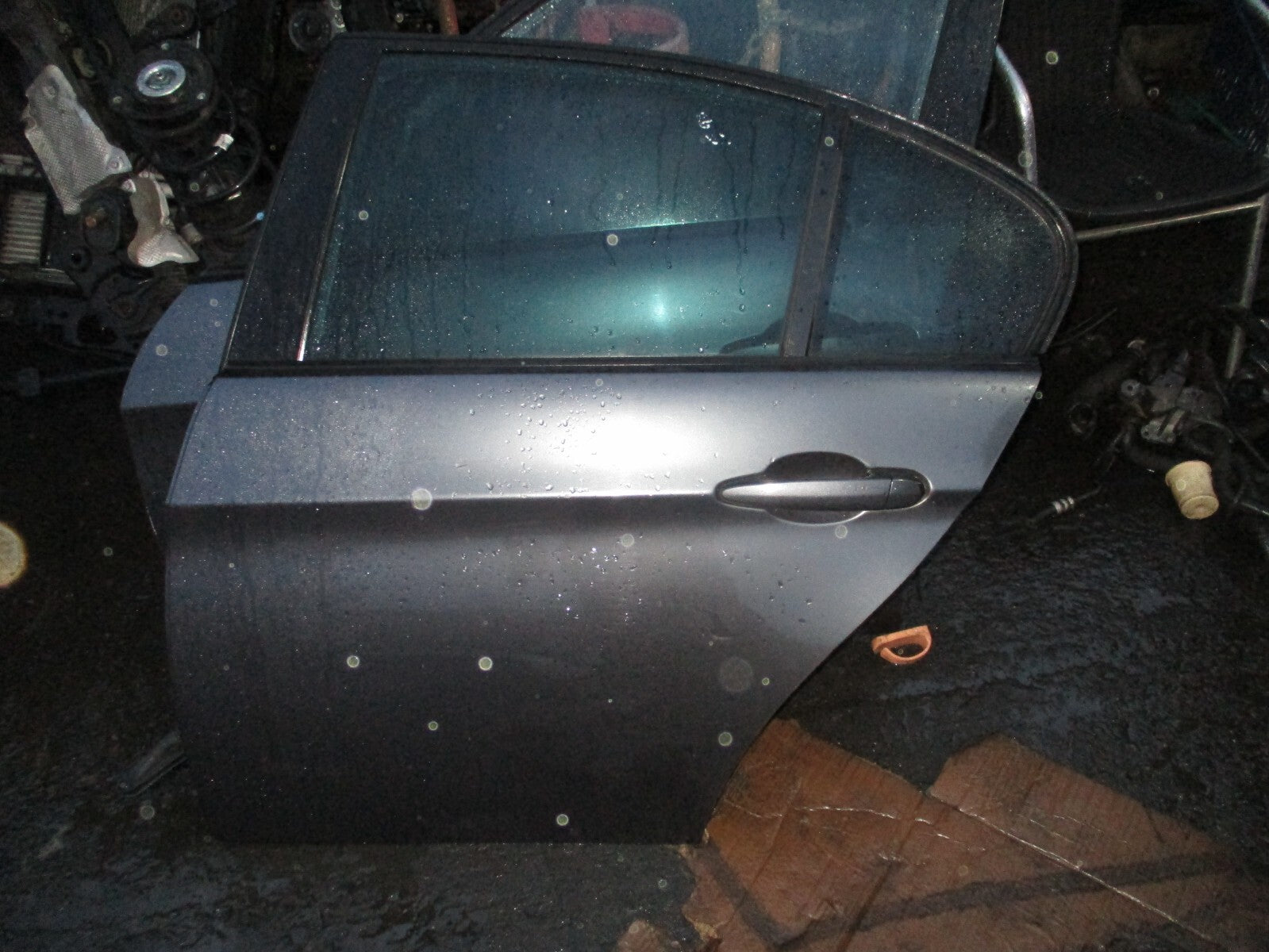 2009 BMW 3 SERIES E90 NSR PASSENGER SIDE REAR COMPLETE DOOR GREY
