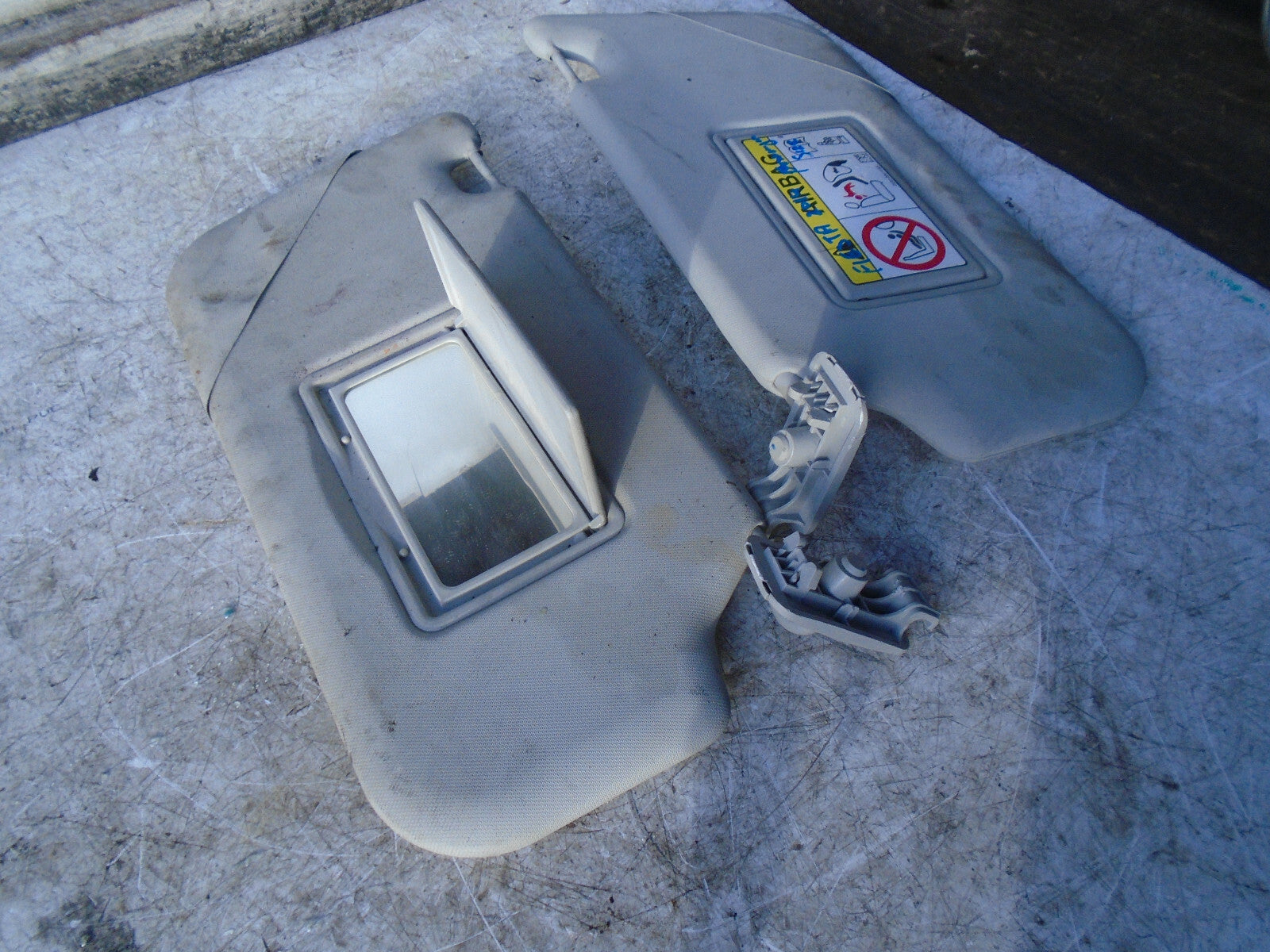 FORD FIESTA MK7 2014 FRONT SUN VISOR DRIVER PASSENGER SIDE