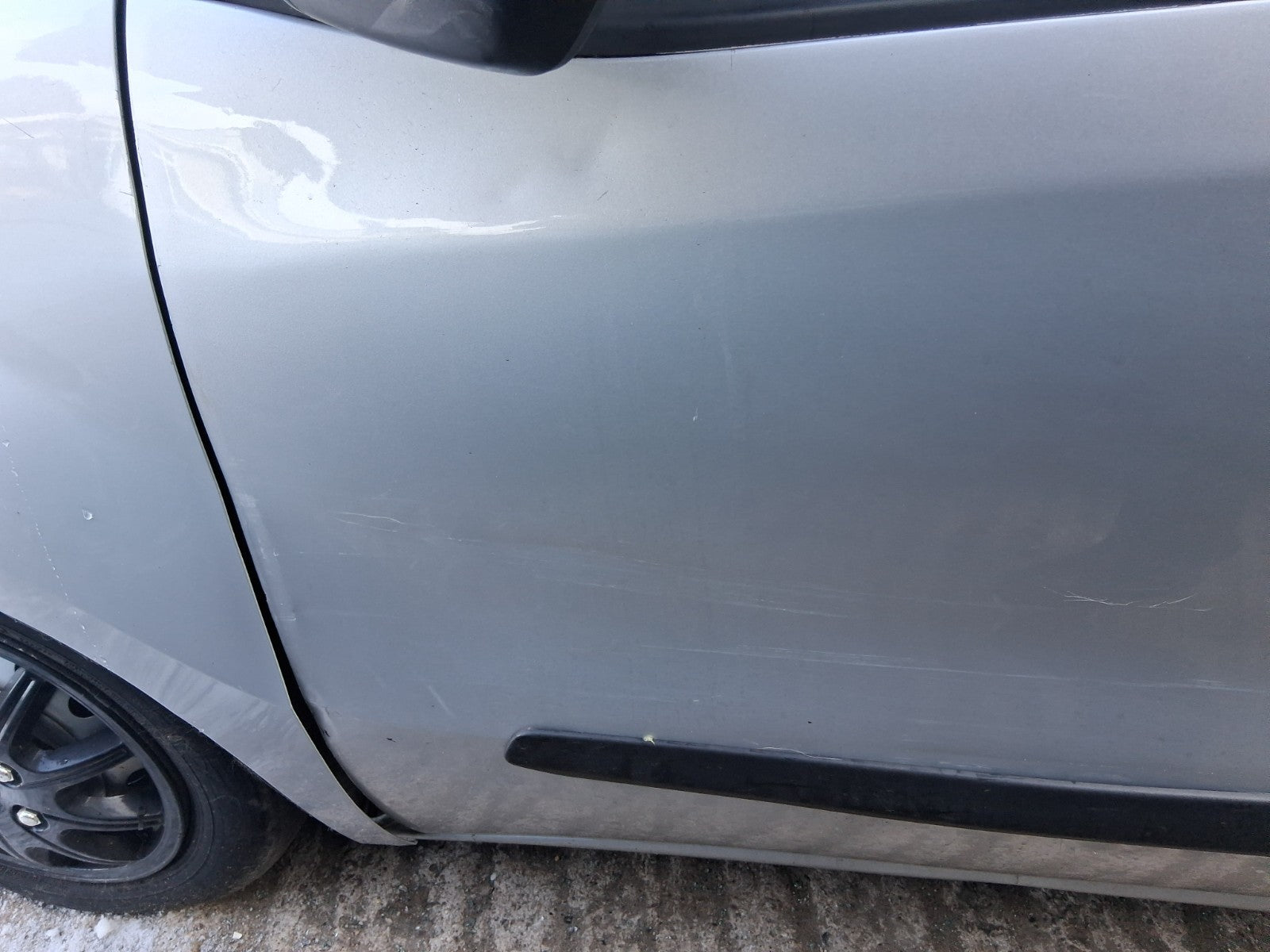 2015 VAUXHALL COMBO D NSF PASSENGER SIDE FRONT LEFT BARE DOOR SILVERFISH 612A