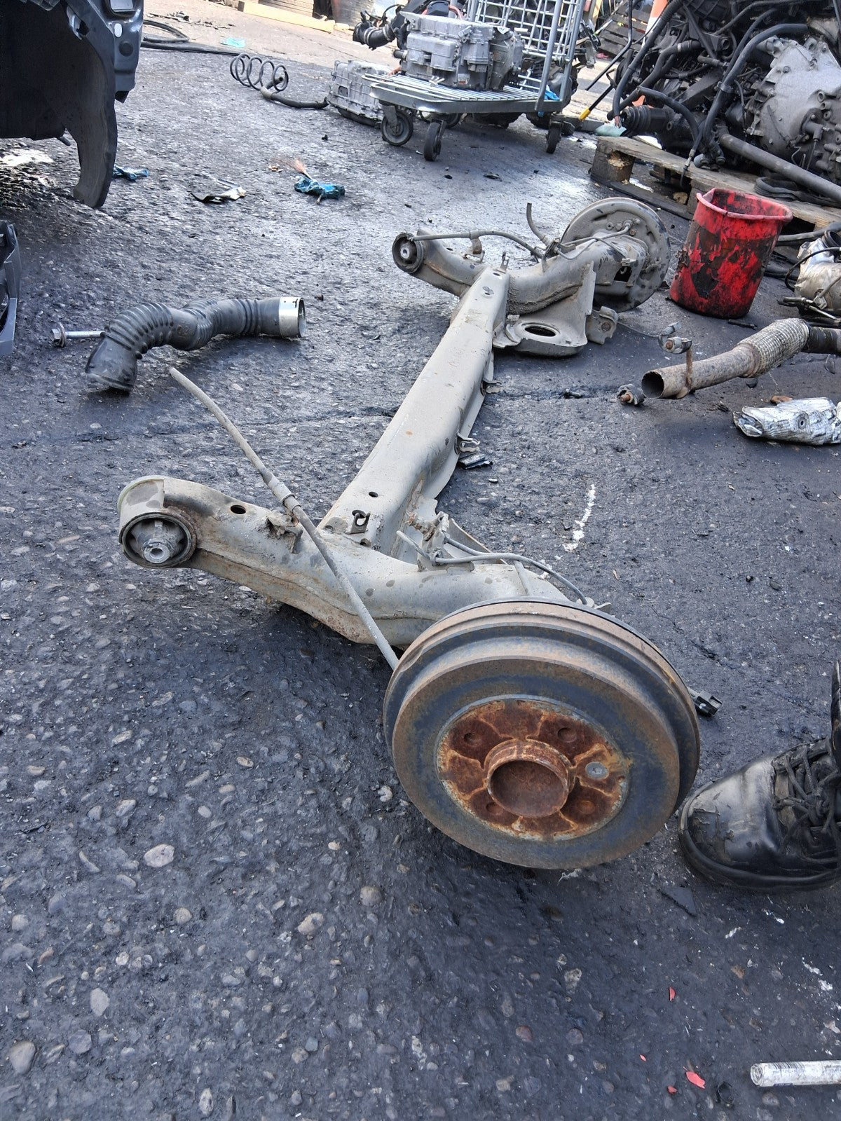 2018 NISSAN MICRA K14 COMPLETE  REAR AXLE DISC TYPE ASSEMBLY
