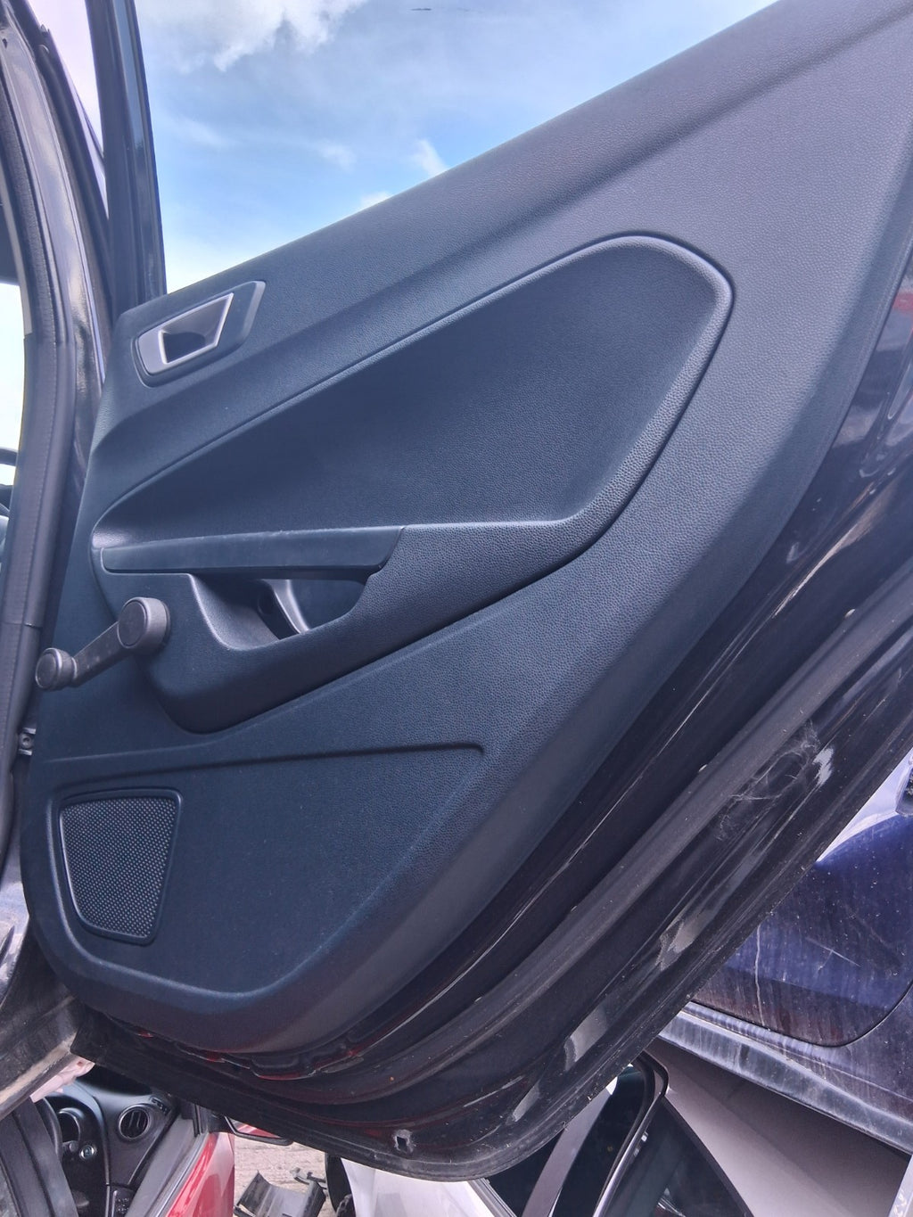2012 FORD FIESTA MK7 5 DOOR OSR DRIVER SIDE REAR RIGHT COMPLETE DOOR BLACK