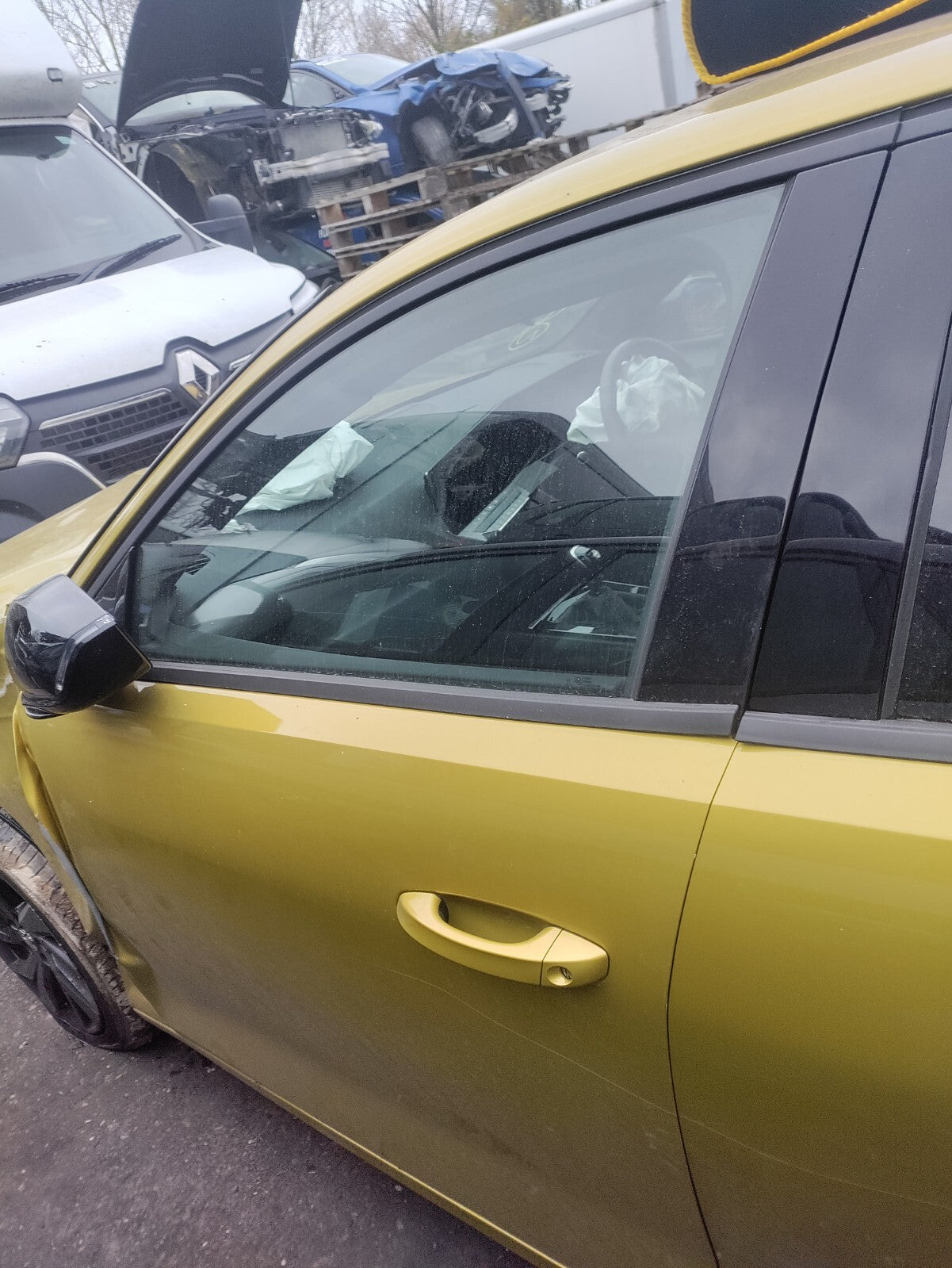 2023 VAUXHALL ASTRA L MK8 NSF PASSENGER SIDE FRONT BARE DOOR AMBER YELLOW  ERV