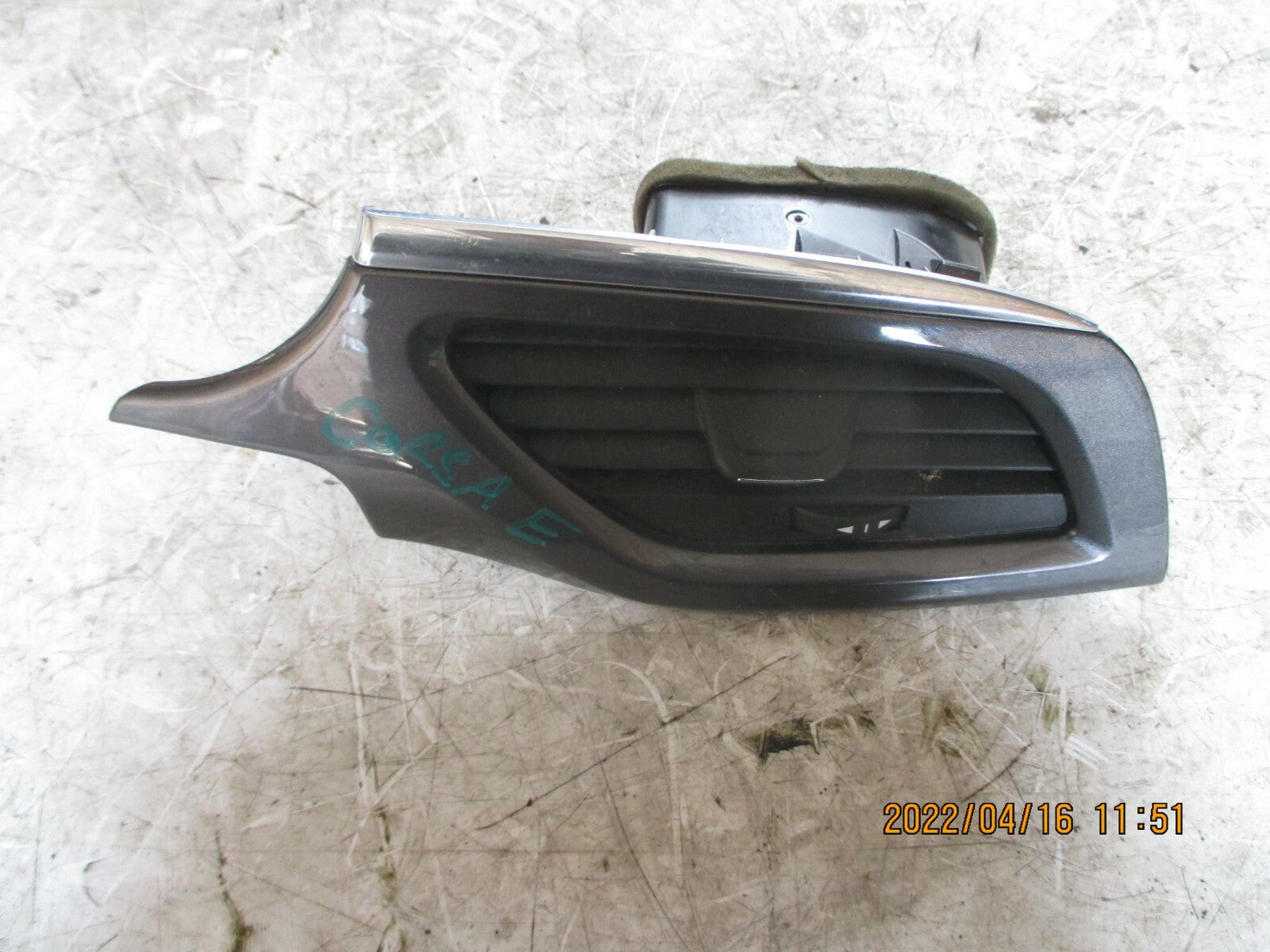 VAUXHALL CORSA E 2018 OSF FRONT DRIVER SIDE AIR VENT 13377948