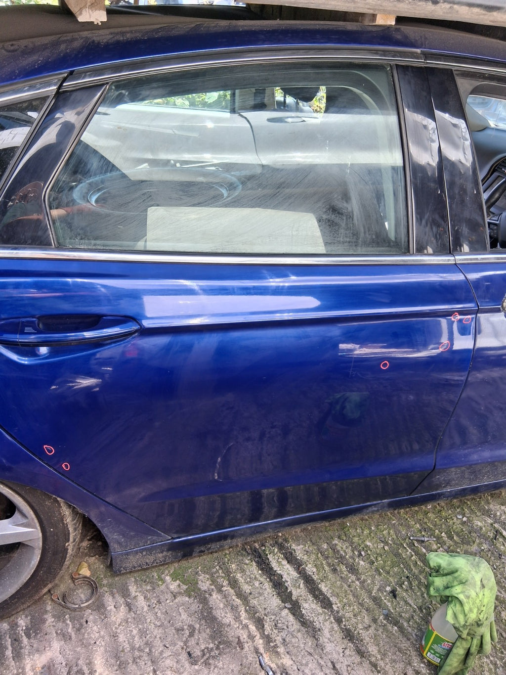 2016 FORD MONDEO MK5 HATCHBACK OSR DRIVER SIDE REAR BARE DOOR WEDGEWOOD BLUE LD