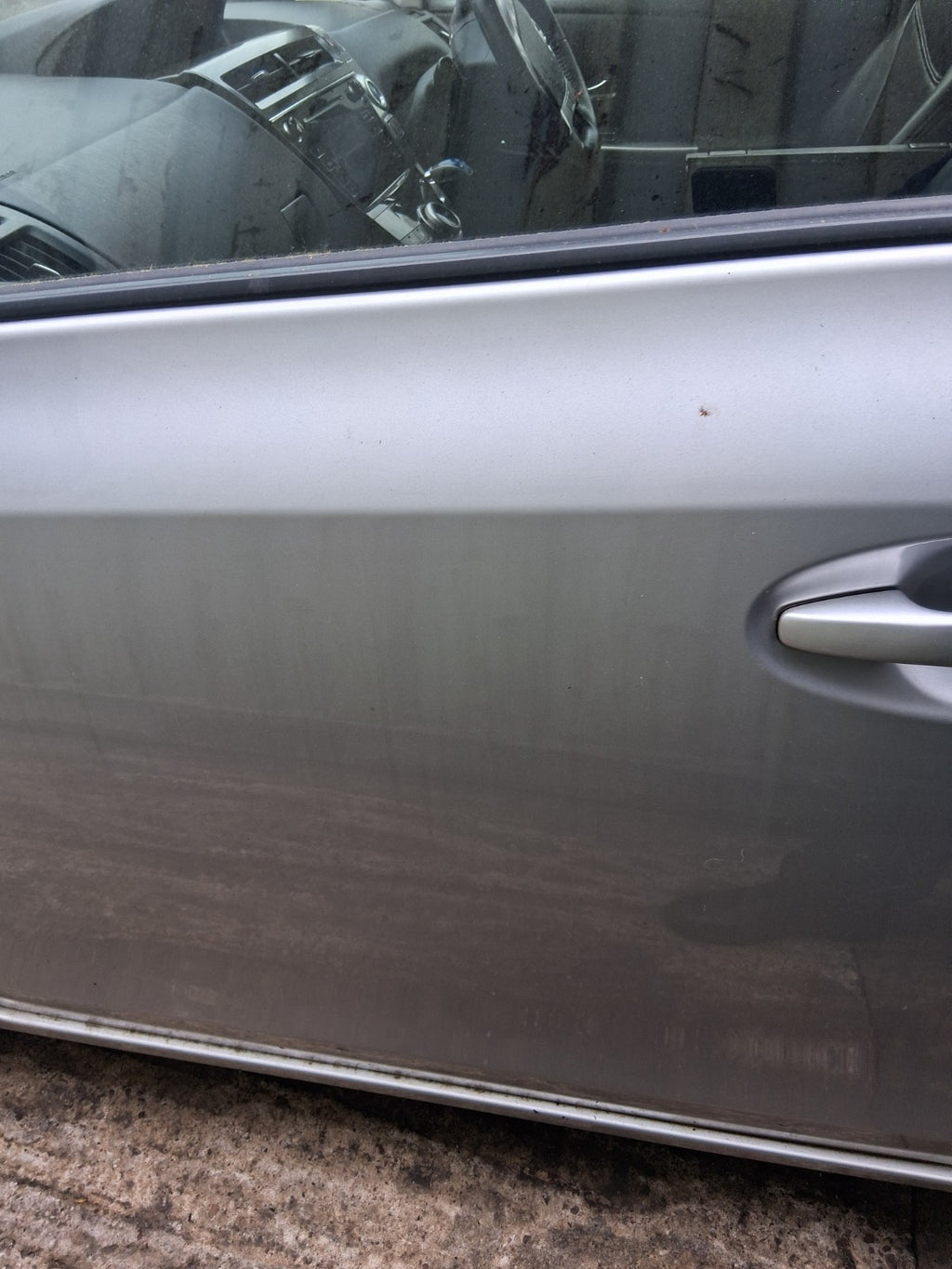 2018 TOYOTA PRIUS V PLUS XW40 NSF PASSENGER SIDE FRONT LEFT BARE DOOR SILVER