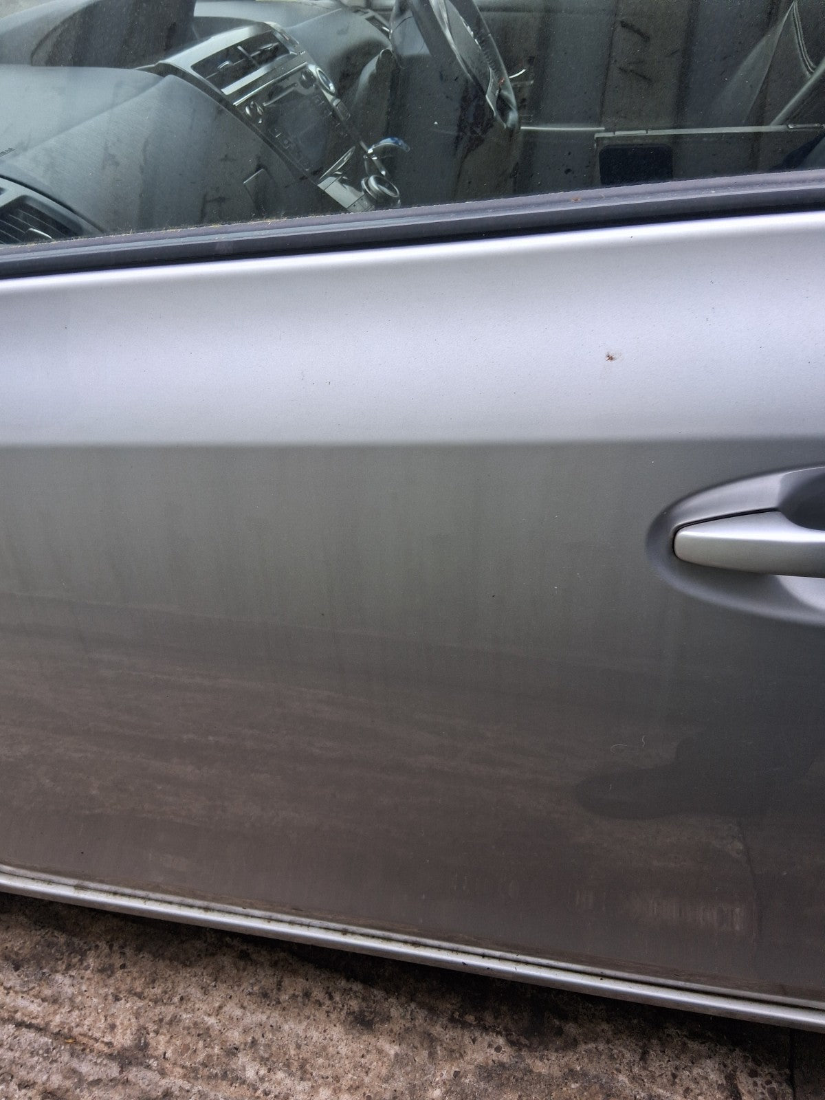2018 TOYOTA PRIUS V PLUS XW40 NSF PASSENGER SIDE FRONT LEFT BARE DOOR SILVER