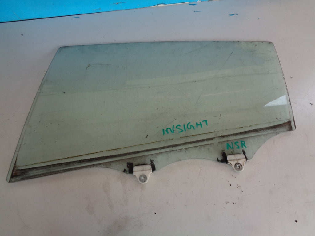 HONDA INSIGHT 2011 NSR PASSENGER SIDE REAR DOOR WINDOW GLASS