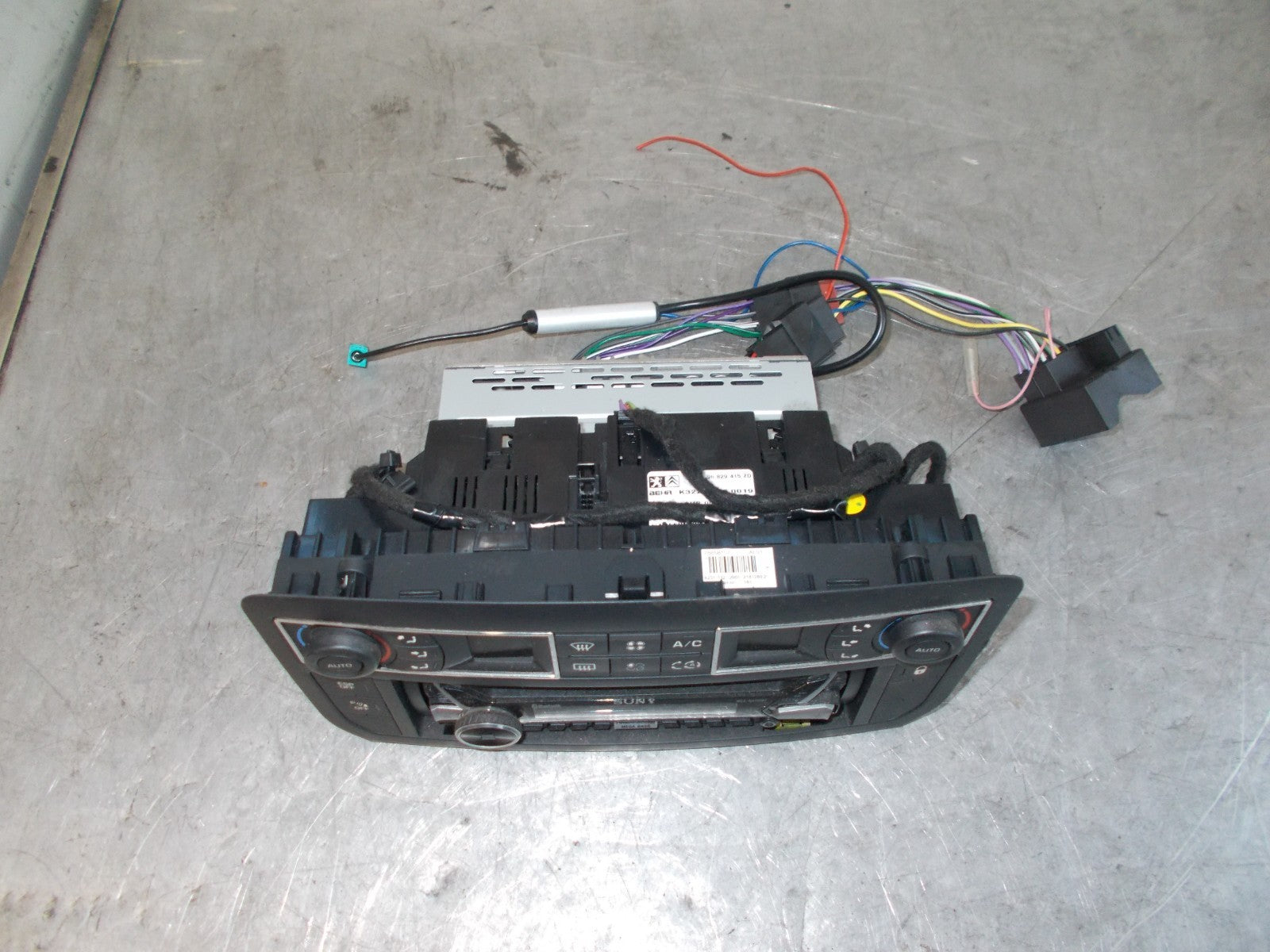 CITROEN C5 2009 CLIMATE CONTROL SONY STEREO & TRIM BLACK 78858107