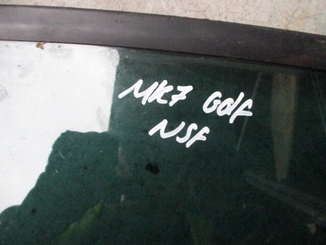 2013 VW GOLF MK7 NS PASSENGER SIDE QUARTER GLASS