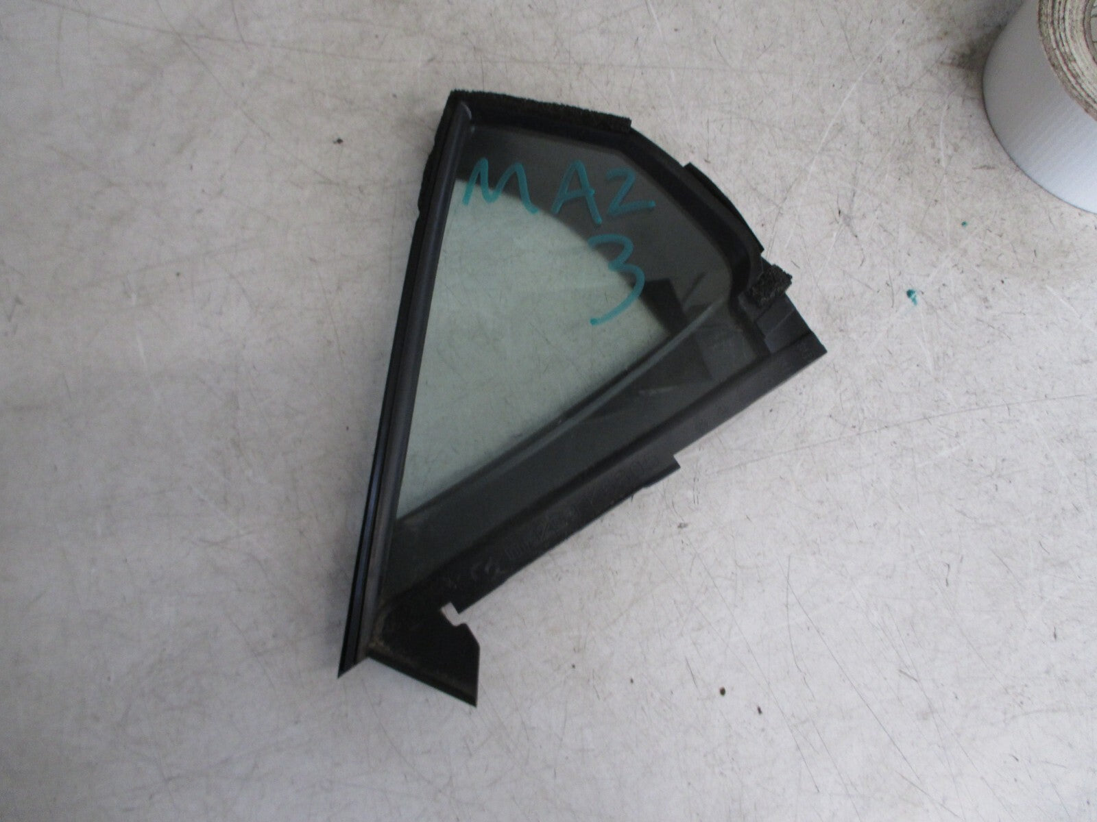 MAZDA 3 MK4 BP 2021 NSR PASSENGER REAR QUARTER LIGHT WINDOW GLASS 43R-00014