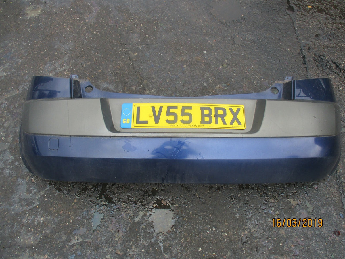 RENAULT MEGANE MK2 REAR BUMPER DARK BLUE