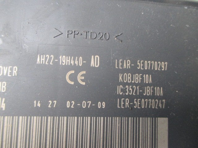 2009 RANGE ROVER SPORT l320 KEYLESS ENTRY CONTROL MODULE UNIT AH2219H440AD