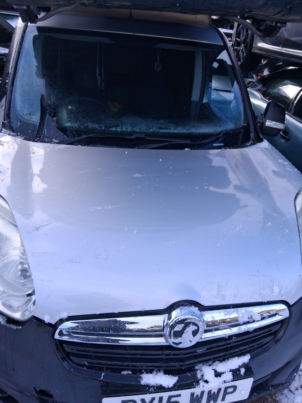 2015 VAUXHALL COMBO D FRONT BONNET HOOD PANEL SILVERFISH 612A