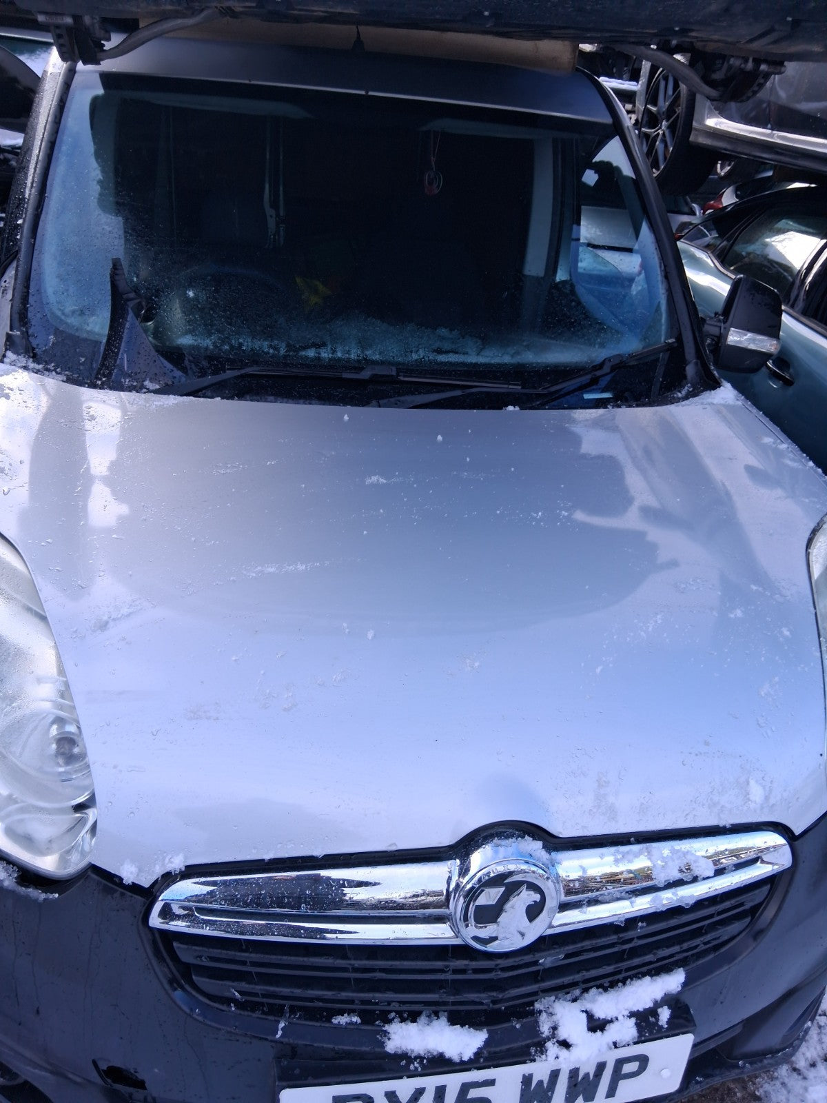 2015 VAUXHALL COMBO D FRONT BONNET HOOD PANEL SILVERFISH 612A