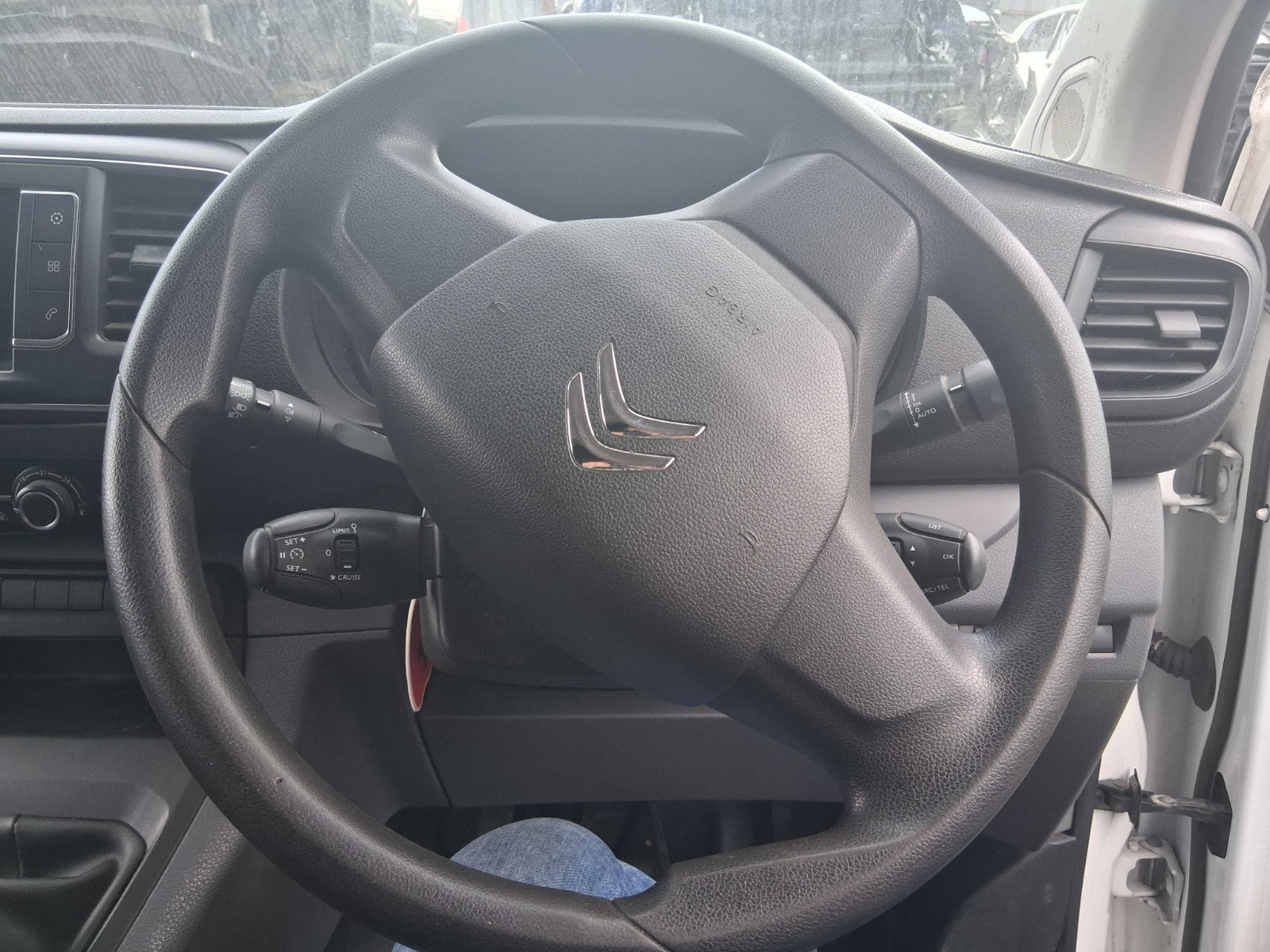 2019 CITROEN DISPATCH VIVARO MK3 LEATHER STEERING WHEEL WITHOUT AIRBAG