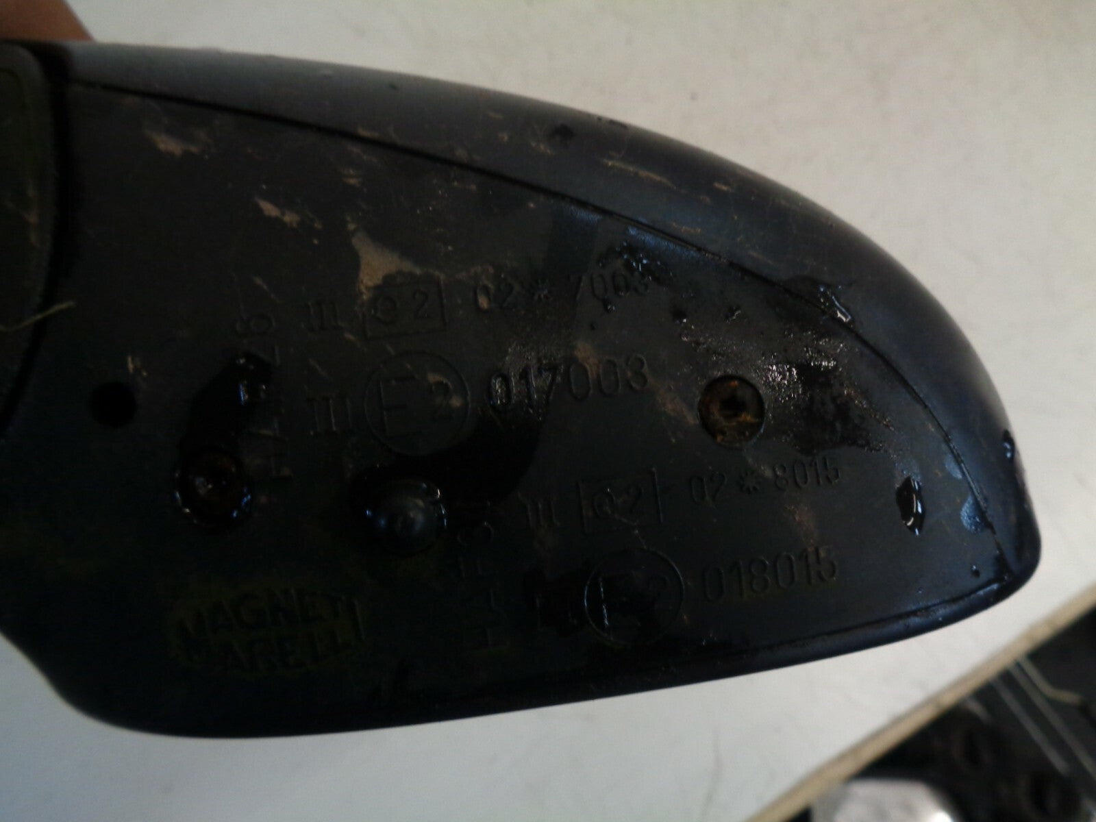 PEUGEOT 206 2001 NS PASSENGER SIDE MANUAL WING MIRROR E2017003