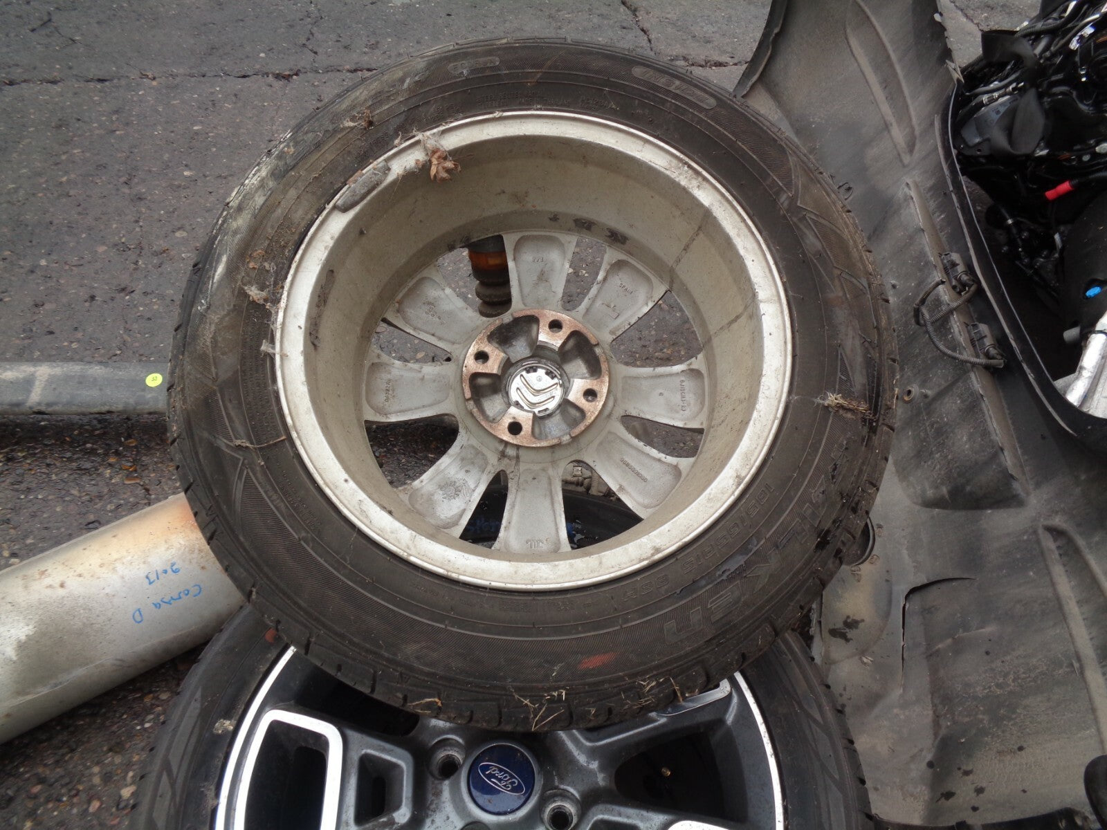 CITROEN C3 MK2 2010 15 INCH SINGLE ALLOY WHEEL WITH TYRE 185/65R15 #2