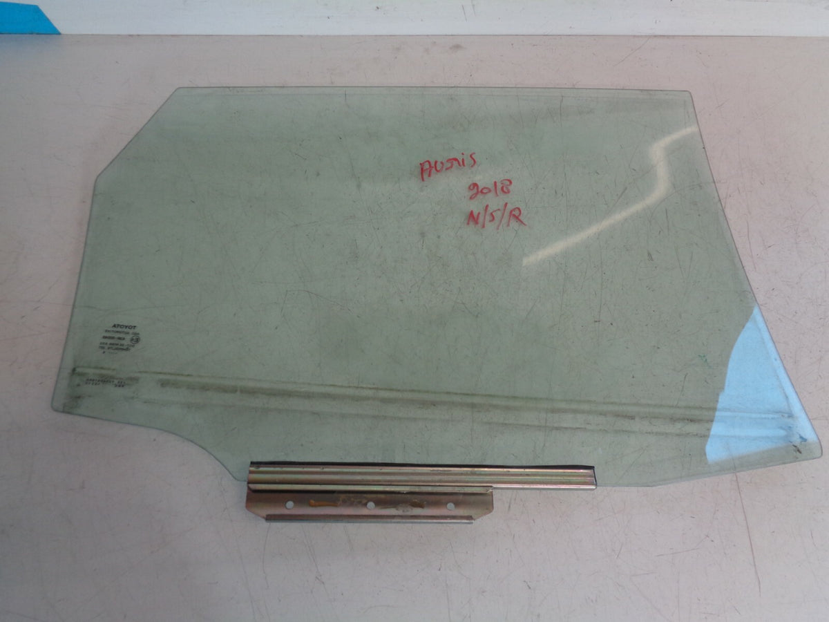 TOYOTA AURIS MK2 E180 2018 NSR PASSENGER SIDE REAR DOOR WINDOW GLASS
